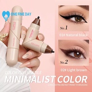 Waterproof Quick Dry Eye Liner Stamp, Foldable Long Color Black Lasting Eyeliner Stamp Pen K4i9