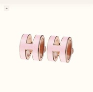 hermes mini pop h earrings Rose Dragee 粉紅玫瑰金