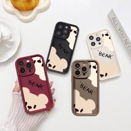 For infinix Hot 8 Hot 9 Pro Hot 10 Lite Hot 9 Play Hot 10 Play Hot 11 Play Hot 12 Play Hot 12i Hot 20 Play Hot 20i Hot 30 Play Hot 30i Phone Case Cute Bear TPU Back Cover