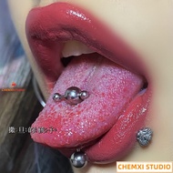 Tongue Nail Ring Piercing Jewelry Punk 67