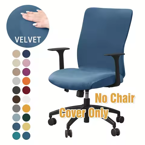 1pc Silver Fox Office Chair Cover (Zipper-Less), Cover for Office Chair