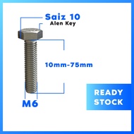 M6 Hexagon Bolt and Nut/Skru/Screw