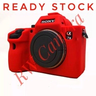 MERAH Silicone Case Sony A7Iii A7Riii Red Silicone Rubber Condom Case A73