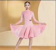 長袖兒童拉丁舞裙latin dress