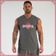 Men Summer Bodybuilding Vest Loose Gym Sleeveless Cotton Bodybuilding Tank Top