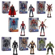Marvel 4 Inches Iron Man Captain America Iron Spider Man Thor Hulk War Machine Thanos ZhongDong Toy Spiderman Action Figure Model Toys