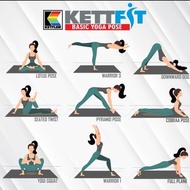 8.0mm Yoga Mat 8.0mm Kettler Yoga Mat (Black Series) - Guaranteed Original