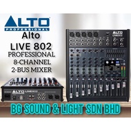 Alto LIVE 802 8-Channel 2-Bus Mixer *Crazy Sales Promotion*( LIVE802 / LIVE-802 / 802 )