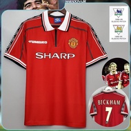 【Retro SSS+】Manchester United Jersey 1998 1999 Personalization Name Number Football Jersey