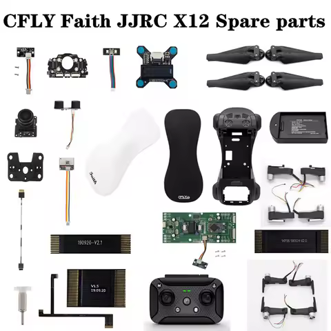 CFLY Faith / JJRC X12 X12P RC Drone Spare Parts Motor Propellers Blade GPS Cable Charger Arm Gimbal 