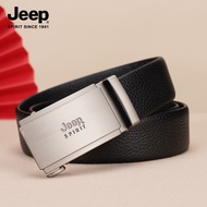 JEEP SPIRIT JEEP Men's Belt Business Genuine Leather Fashion Automatic Buckle Men's First Layer Cowh