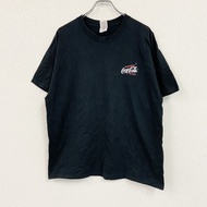 Fruit of the Loom 短袖企業印花T卹，可口可樂圖案，黑色，XL碼，古著
