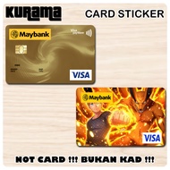 [ Naruto ] For Bank Card Sticker Cover / MASTER / VISA / CREDIT/ DEBIT CARD