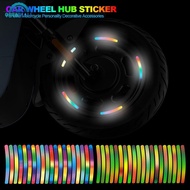 OPENMALL 20Pcs Colorful Car Wheel Hub Sticker High Reflective Stripes Tape For Bike Motorcycle Personality Decorative Accessories J6Z3