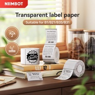 Niimbot B1/B21/B21Pro/B31/B3S Transparent Label Sticker Name  Sticker Waterproof Price Tag Sticker