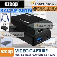 EZCAP 261M USB 3.0 HDMI HD Video Capture Record Stream 4K 4K 120FPS ORIGINAL
