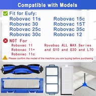 Replacement Parts for Eufy RoboVac 11S, 25C, 30, 30C, 35C, 12, 15T, 15C Vacuum Cleaner,eufy 11s Repl