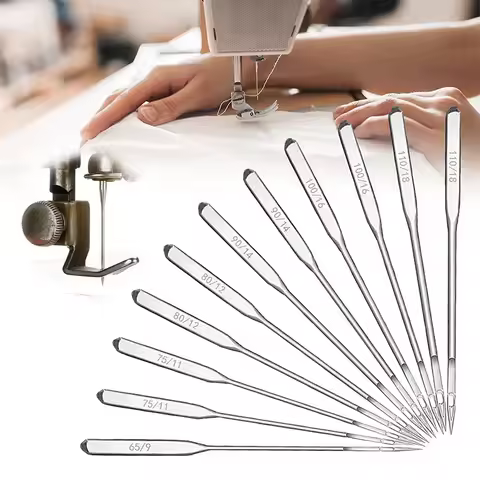 10Pcs Sewing Machine Needles Universal Heavy Duty #9 #11 #14 #16 #18 For Singer Brother Janome