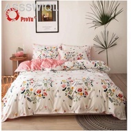 【new】✈▣✕"PROYU" 100% cotton Cadar 7 in 1 High Quality Fitted Bedsheet With Comforter (Queen/King)