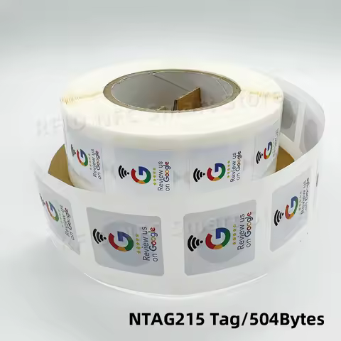 NFC Tags 30mm Waterproof Google Review Stickers 504Bytes NFC215 Chip NFC Tap Review Sticker Review u