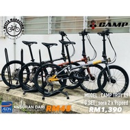 CAMP TROY X9 (FREE SHIPPING) 20" 451 (SHIMANO SORA 2x9)  FOLDING BIKE BICYCLE BASIKAL LIPAT VICTOR