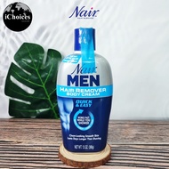 Nair _ Men Hair Remover Body Cream Quick & Easy 368 g ครีมกำจัดขนตามร่างกายสำหรับผู้ชาย ขนแขน ขนขา ข