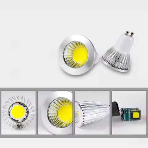1-10X GU10 COB LED Dimmable 9W 12W 15W 220V 120V Home Lamp Bulb Led 60° Beam Angle Equivalent 50W 60