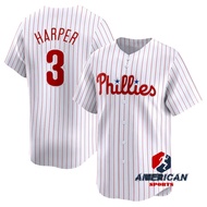 Men's Philadelphia Phillies Bryce Harper White Home Baseball Jersey T-Shirt