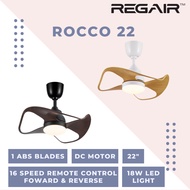 REGAIR INOVO Rocco 22 Kipas Siling Ceiling Fan 1 Blades With Remote Control Ceiling Fan Mini 22 Inch