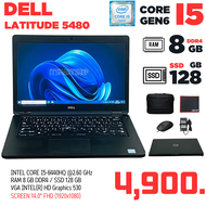 Notebook (USED) DELL Latitude E5480 CORE I5 RAM 8 GB SSD 128 GB