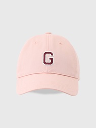 男女同款|Logo純棉棒球帽-粉色