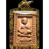 Khun Chang with Chuchok/Takrut & Leklai, LP Hong, Wat Phetchaburi, BE2553, Wealth Fetching, Improve 