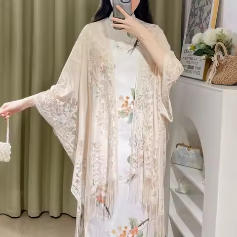 Chinese-style Cheongsam Shawl 2026 New Fashionable Women's Outerwear Cardigan Spring/Summer Lightwei