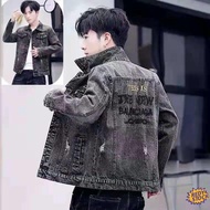 ✦Ready Stock✦ jaket jeans lelaki denim coat Spring and autumn denim jacket men's Korean version tren