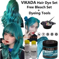 (FREE bleach FREE tools set) VIKADA TRENDY Hair Color Kit hair dye rambut hair dye pewarna rambut dy