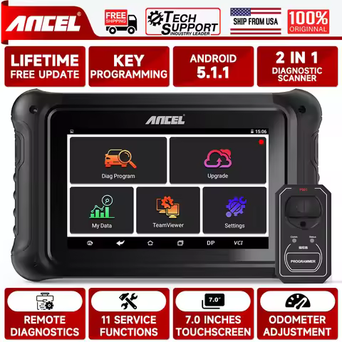 ANCEL DP500 M-ileage Correction Key Programmer For Car OBD2 Scanner EEPROM Chip Add Keys Change Inst