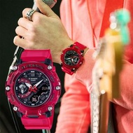 CASIO G-SHOCK GA-2200 series GA-2200SKL-4 紅色 透明色 碳核心防護構造 GSHOCK GA2200SKL4