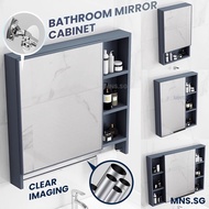 Wall-Mounted Cabinet Mirror With Shelf Bathroom Storage Cabinet Mirror Toilet Mirror Cabinet  Storage Box Waterproof Storage Mirror Box Dressing Table