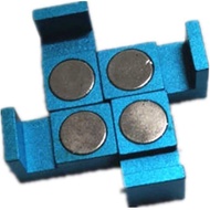 CWZ (Blue) Magnetic Parallel Keepers Holders. Dual Magnets! Vise,CNC, Kurt - 4set