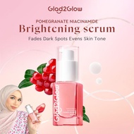 Glad2Glow 2PCS 2 In 1 Brightening Set -  Niacinamide Serum 17ml + Ceramide Barrier Moisturizer 30g  