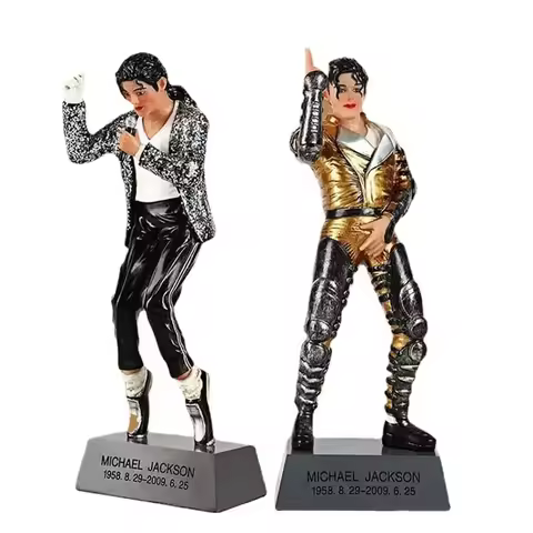 Michael Jackson Classic Stage Figurine Resin Ornament Singer Collectible Decor Gift Desktop Decorati