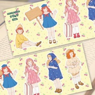 很久很久以前 7 ver7 (hamil) 復古女孩女士角色貼紙