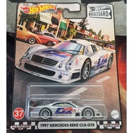 HOTWHEELS PREMIUM CAR CULTURE 1997 MERCEDES BENA CLK GTR D2 PRIVAT #1 DIECAST MODEL + FREE PROTECTOR