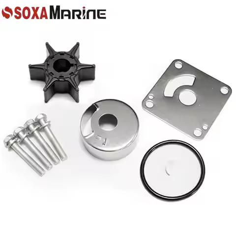 Water Pump Impeller Kit 6L2-W0078 For Yamaha Outboards 2-Stroke 20 25 HP 20D 25N 6L2-W0078-01 6L2-W0