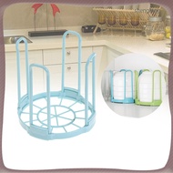 🍽️ Bowl Rack Organizer Plastic for Holding Bowls Blue Space Saving Durable
