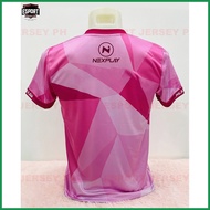 ∴ ▽ ♨ NXP NEXPLAY ESPORT JERSEY PINK T-Shirt Full Sublimation 3D T-Shirt Summer Short Sleeve Tee