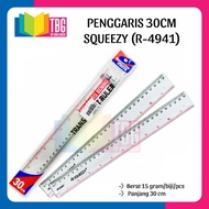 1 PCS 30CM SQUEEZY RULER TRANSPARENT RULER/ 30CM ACRYLIC RULER/ (R-4941)