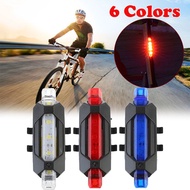 Bicycle Light Bike Light Front Waterproof Rear Tail Light LED USB Rechargeable Mountain Bike Cycling Light Taillamp Safety Warning Light