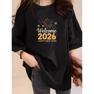 T-Shirt Plus Size for Women Students - Leisure Wear