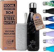 Stainless Steel Insulated Water Bottle, Vacuum Flask BPA Free, 12hrs Hot & 24hrs Cold Drinks, Therma